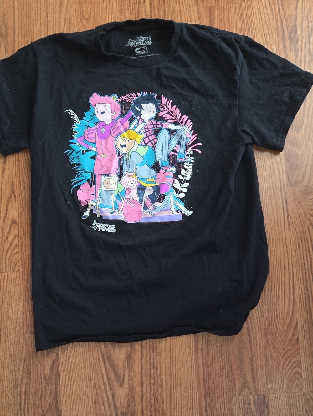Adventure Time Graphic Tee - Cartoon Character Print